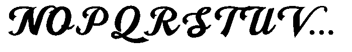 Scriptball Font UPPERCASE