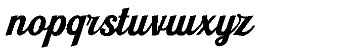 Scriptball Font LOWERCASE