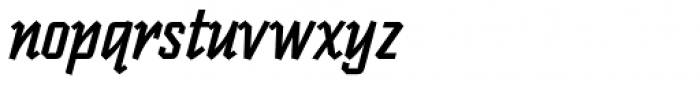 Scriptek Italic Font LOWERCASE
