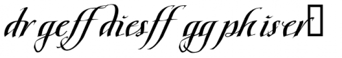 Scriptissimo Forte Ligature Font LOWERCASE