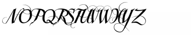 Scriptissimo Forte Swirls Middle Font UPPERCASE