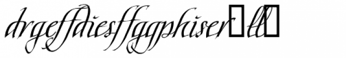 Scriptissimo Ligature Font LOWERCASE