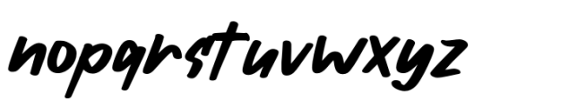Scriptman Font LOWERCASE