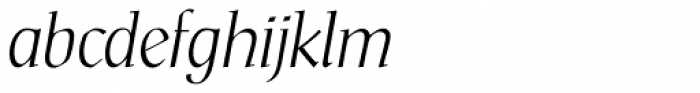 Scriptuale Light Italic Font LOWERCASE