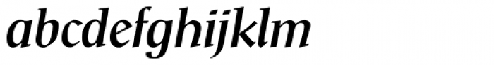 Scriptuale Std Semi Bold Italic Font LOWERCASE