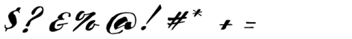 Scriptum Italic Font OTHER CHARS