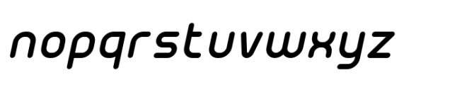 Scrup Italic Font LOWERCASE