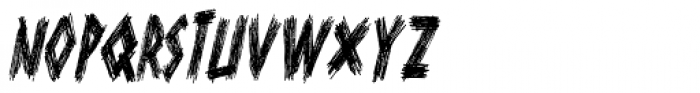 Scurvy Dog Condensed Italic Font UPPERCASE