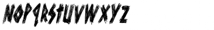 Scurvy Dog Condensed Italic Font LOWERCASE