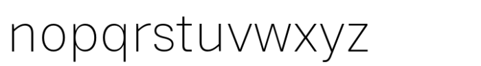 Scuto Sans Extra Light Font LOWERCASE