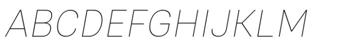 Scuto Sans Thin Italic Font