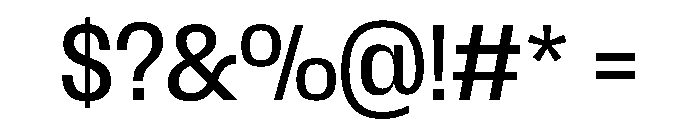 Scale Condensed Instance Font OTHER CHARS