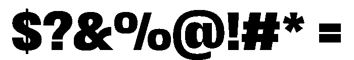Scale CondensedBlack Instance Font OTHER CHARS