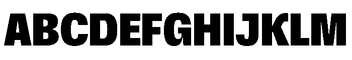Scale CondensedBlack Instance Font UPPERCASE