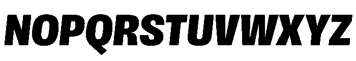 Scale CondensedBlackItalic Instance Font UPPERCASE
