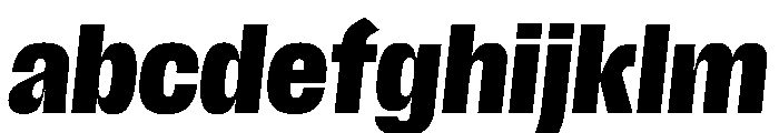 Scale CondensedBlackItalic Instance FONT
