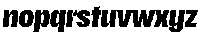 Scale CondensedBlackItalic Instance Font LOWERCASE