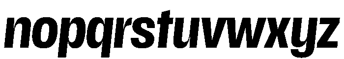 Scale CondensedBoldItalic Instance Font LOWERCASE
