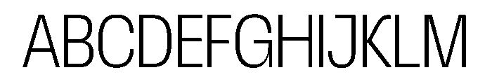 Scale CondensedExtraLight Instance Font UPPERCASE