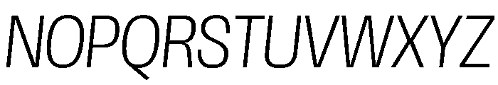 Scale CondensedExtraLightItalic Instance Font UPPERCASE