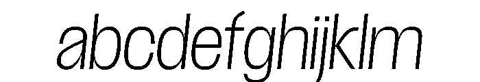 Scale CondensedExtraLightItalic Instance FONT