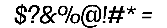 Scale CondensedItalic Instance Font OTHER CHARS