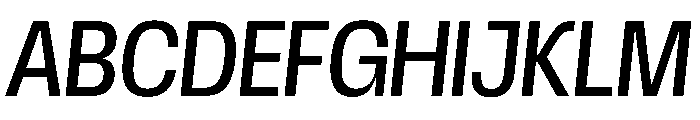 Scale CondensedItalic Instance Font UPPERCASE