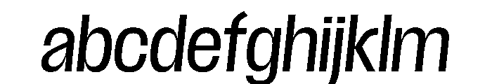 Scale CondensedItalic Instance FONT