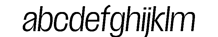 Scale CondensedLightItalic Instance FONT