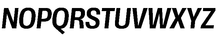 Scale CondensedMediumItalic Instance Font UPPERCASE