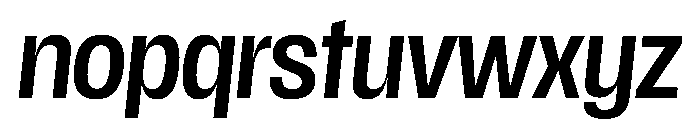 Scale CondensedMediumItalic Instance Font LOWERCASE