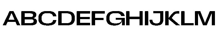 Scale Extended Instance Font UPPERCASE
