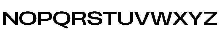 Scale Extended Instance Font UPPERCASE