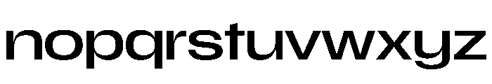 Scale Extended Instance Font LOWERCASE