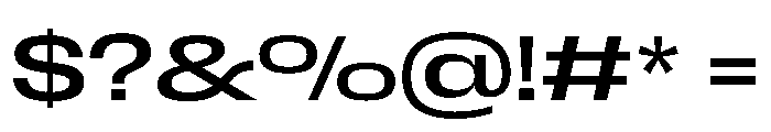 Scale Extended Font OTHER CHARS