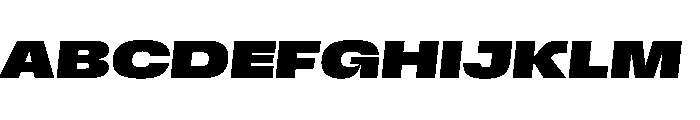 Scale ExtendedBlackItalic Instance Font UPPERCASE