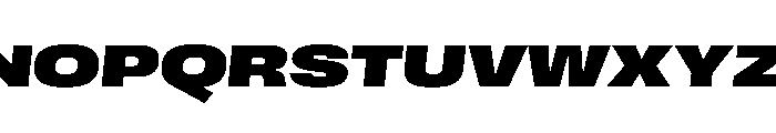 Scale ExtendedBlackItalic Instance Font UPPERCASE