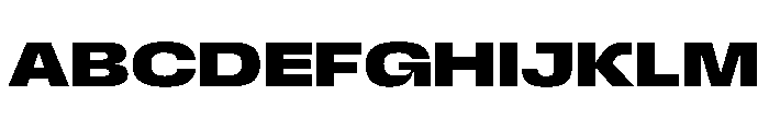 Scale ExtendedBold Font UPPERCASE