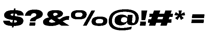 Scale ExtendedBoldItalic Font OTHER CHARS