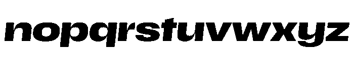 Scale ExtendedBoldItalic Font LOWERCASE