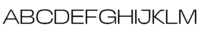 Scale ExtendedExtraLight Instance Font UPPERCASE
