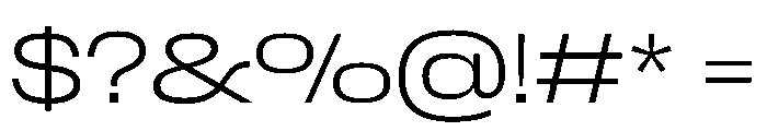 Scale ExtendedExtraLight Font OTHER CHARS
