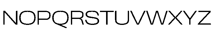 Scale ExtendedExtraLight Font UPPERCASE