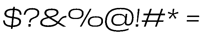 Scale ExtendedExtraLightItalic Instance Font OTHER CHARS