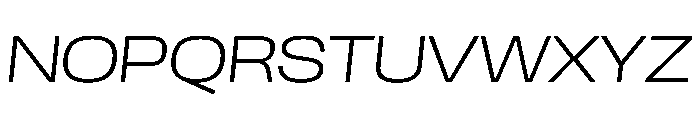 Scale ExtendedExtraLightItalic Instance Font UPPERCASE