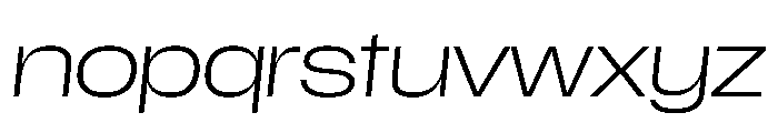 Scale ExtendedExtraLightItalic Instance Font LOWERCASE