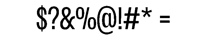 Scale ExtraCondensed Instance Font OTHER CHARS