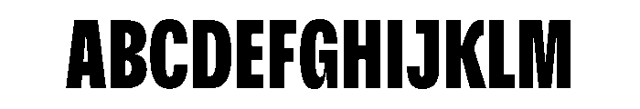 Scale ExtraCondensedBlack Instance Font UPPERCASE