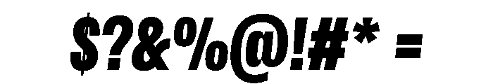 Scale ExtraCondensedBlackItalic Instance Font OTHER CHARS