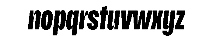 Scale ExtraCondensedBlackItalic Instance Font LOWERCASE
